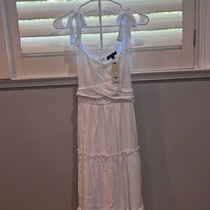 White flowy dress